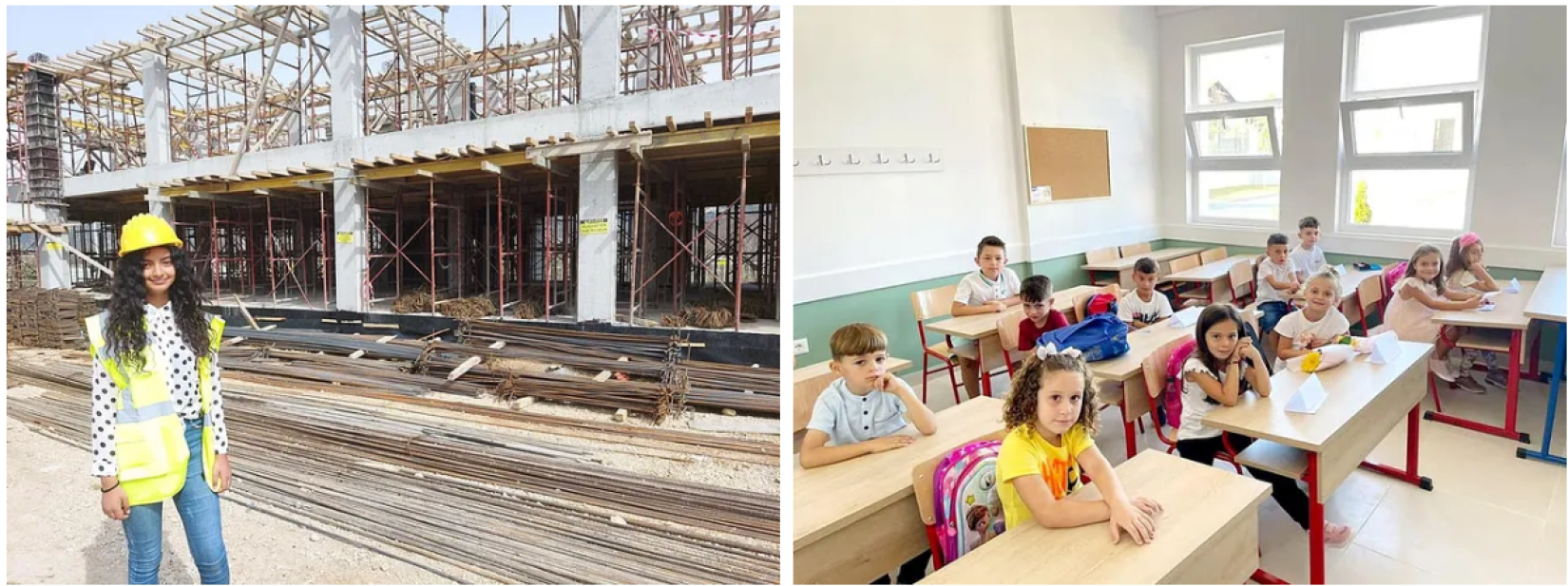 The “Iliria 9-year school” and kindergarten in Fushe Kruja