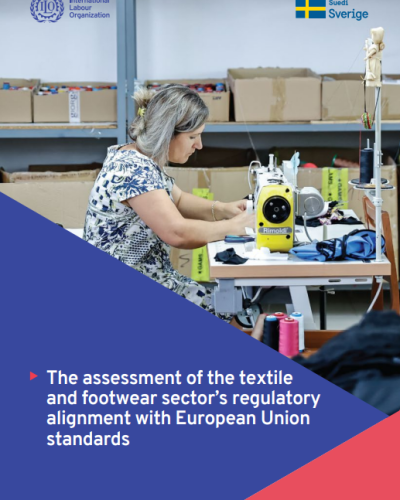 Cover of the "The Assessment of the textile and footwear sector's regulatory alignment with European Union" publication